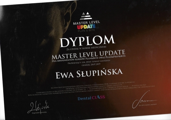 E.Slupinska - Master Level Update