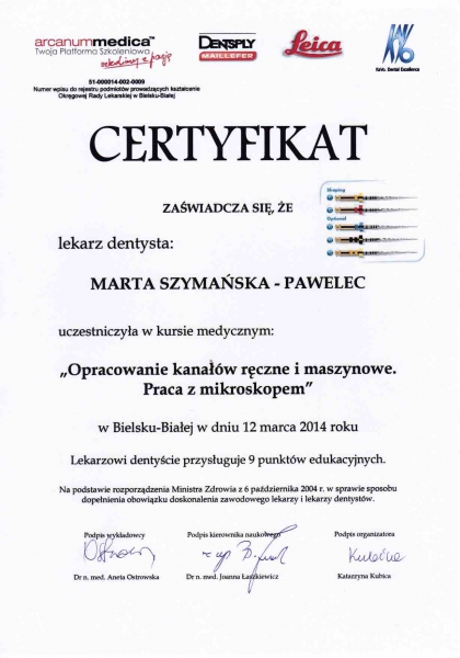 Marta Szymanska-Pawelec, endodoncja 2 copy